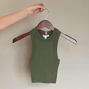 Lunya XS green sweater tank. NEVER WORN!
